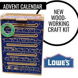 NEW Lowe's Kids Workshop Kit Advent Calendar Letter Box CHRISTMAS Stem Toy DIY